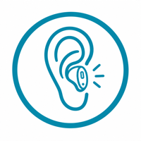 Icono de audífonos intrauriculares