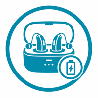 Icono de audífonos recargables